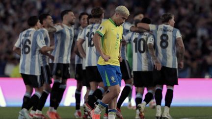 L'Argentine a corrigé le Brésil (4-1), mercredi 25 mars, à Buenos Aires. (JUAN MABROMATA / AFP)