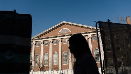 Le campus de l'université de Harvard à Cambridge, dans le Massachusetts (Etats-Unis), le 17 avril 2025. (SOPHIE PARK / GETTY IMAGES NORTH AMERICA / AFP)